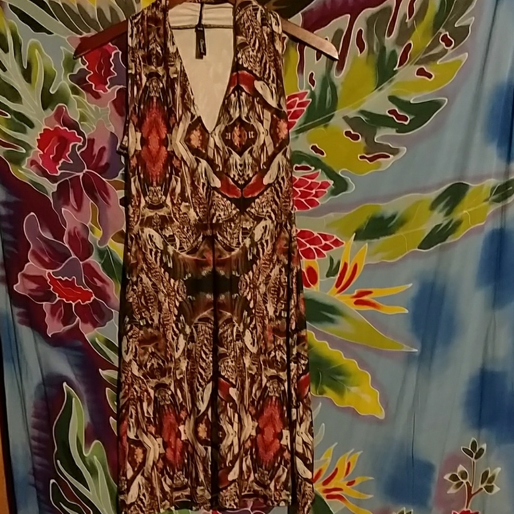 Stretchy racerback boho dress